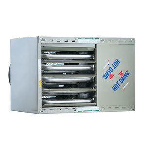 Modine Hot Dawg HD-75 - 75,000 BTU - Unit Heater - NG - 80% AFUE - Power Vented - Aluminized Steel Heat Exchanger